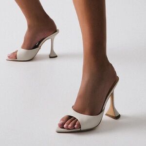 Tony Bianco Marcel Dove Nappa Mule Heels